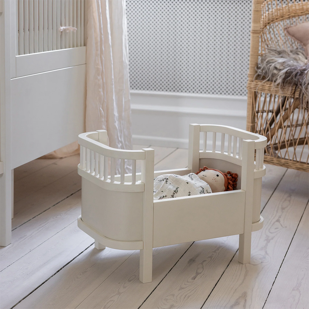 Sebra Puppenbett mit Matratze Classic White