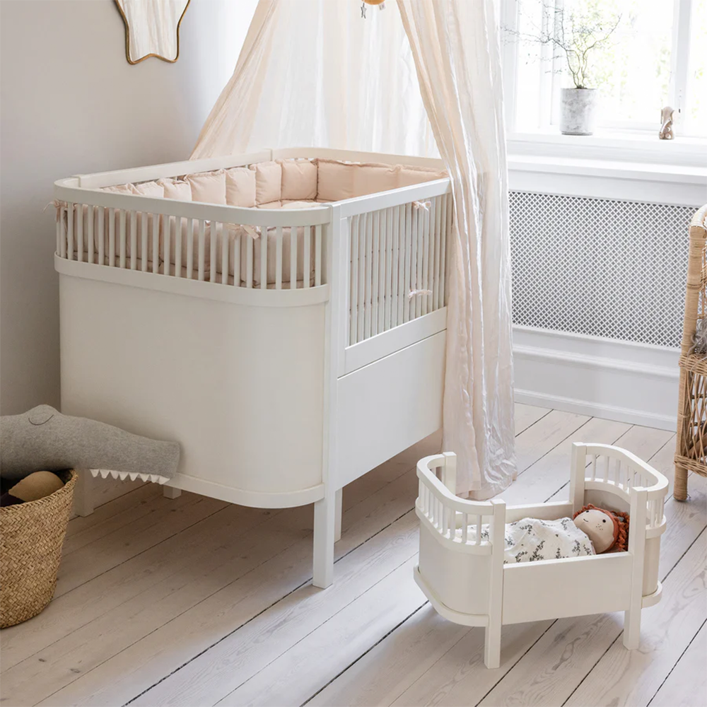 Sebra Puppenbett mit Matratze Classic White