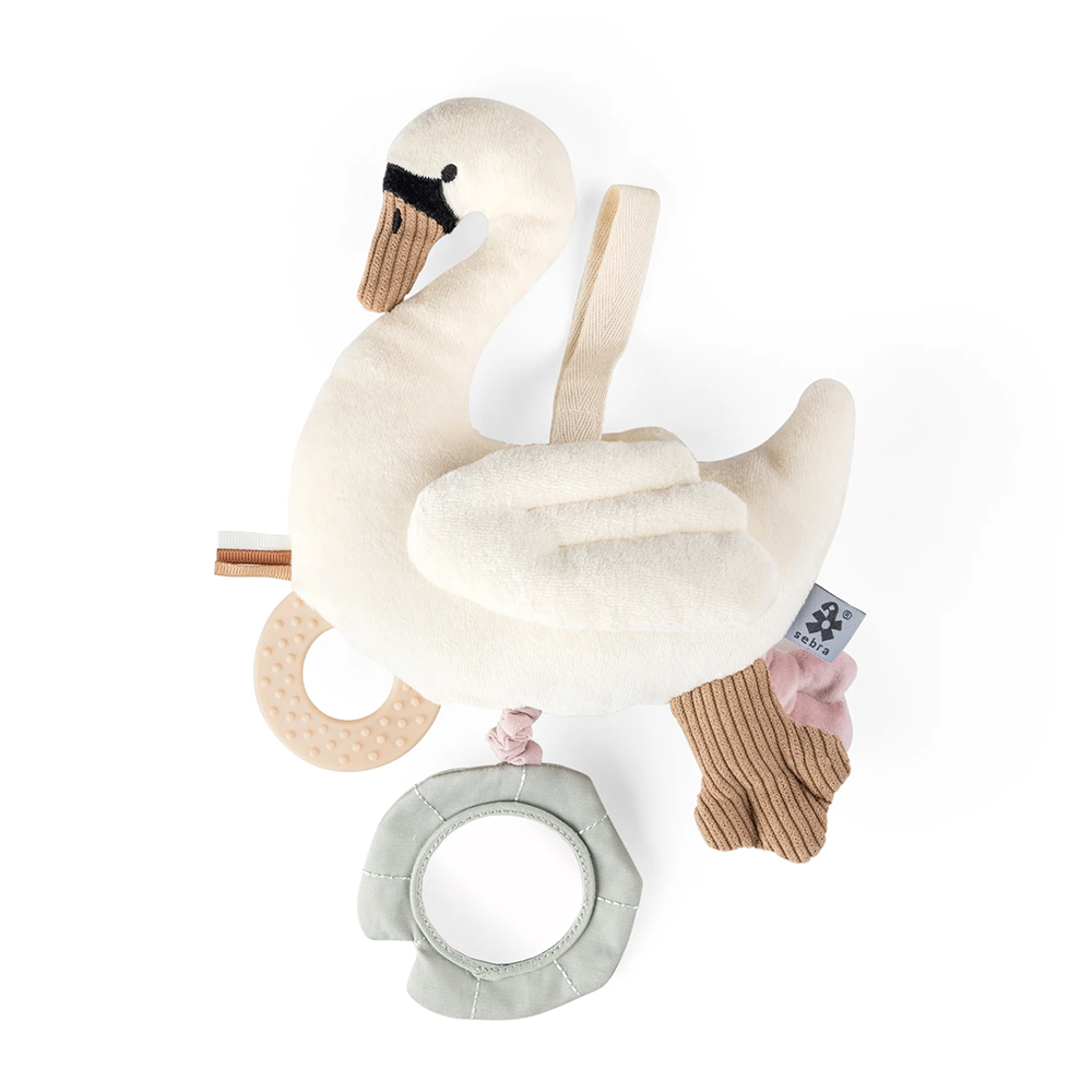 Sebra Aktivitätsspielzeug zum Aufhängen 'Schwan' Creamy White - Online MY SNOWFLAKE