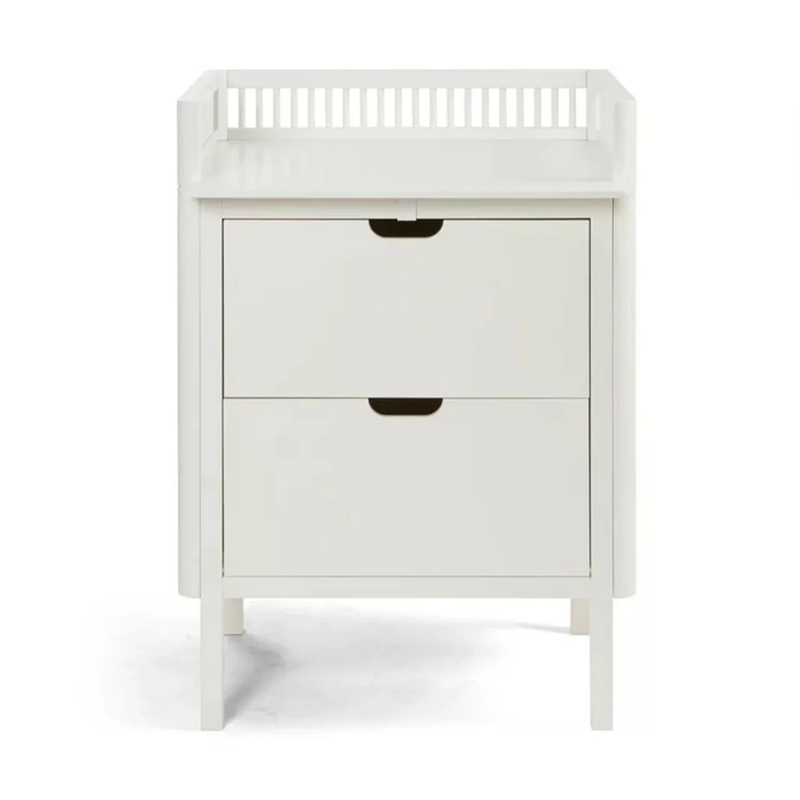 Sebra Changing Table with Drawers Classic White