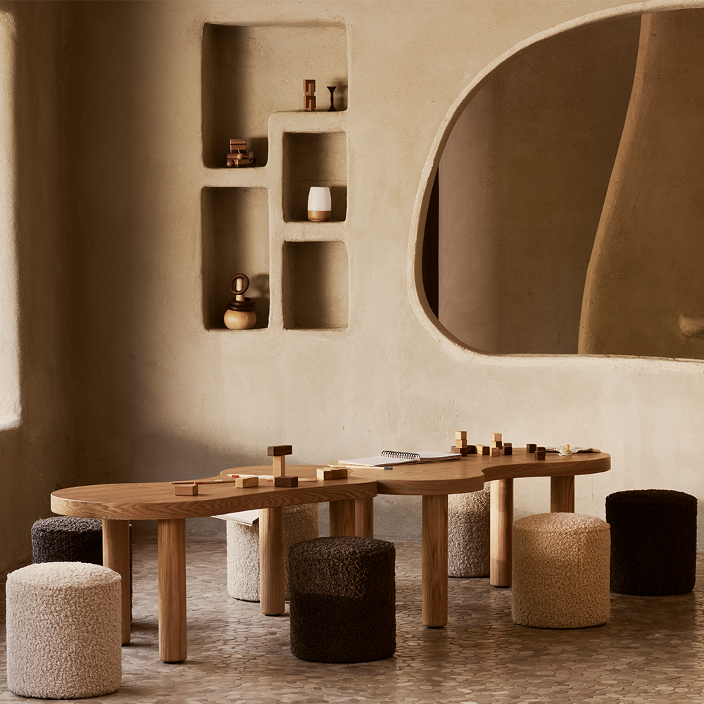 Quax Organischer Tisch 'Modu' Natural Ash