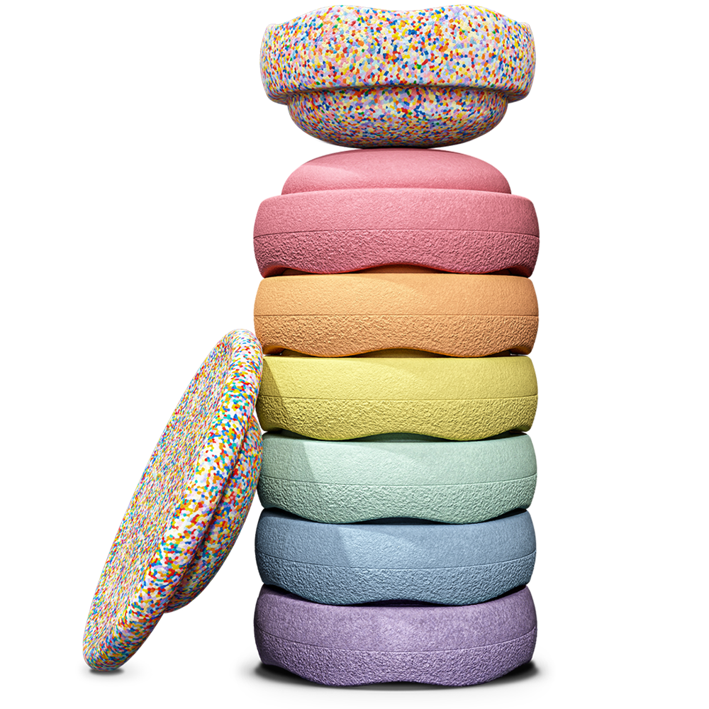 Stapelstein Oster Special Rainbow Set  Complet Pastel