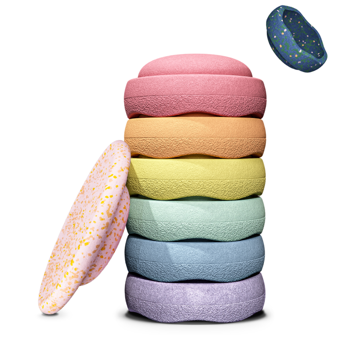 Stapelstein Spring Special Rainbow Set Pastel