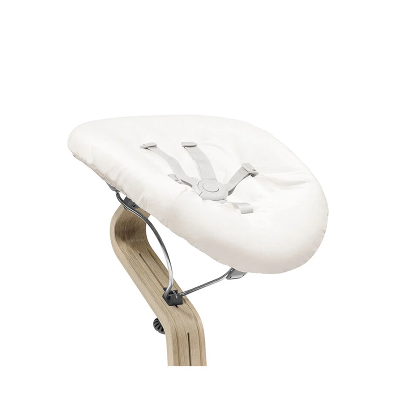 Stokke®  Nomi Hochstuhl Babyaufsatz &amp; Matratzenbezug White/Grey Sand