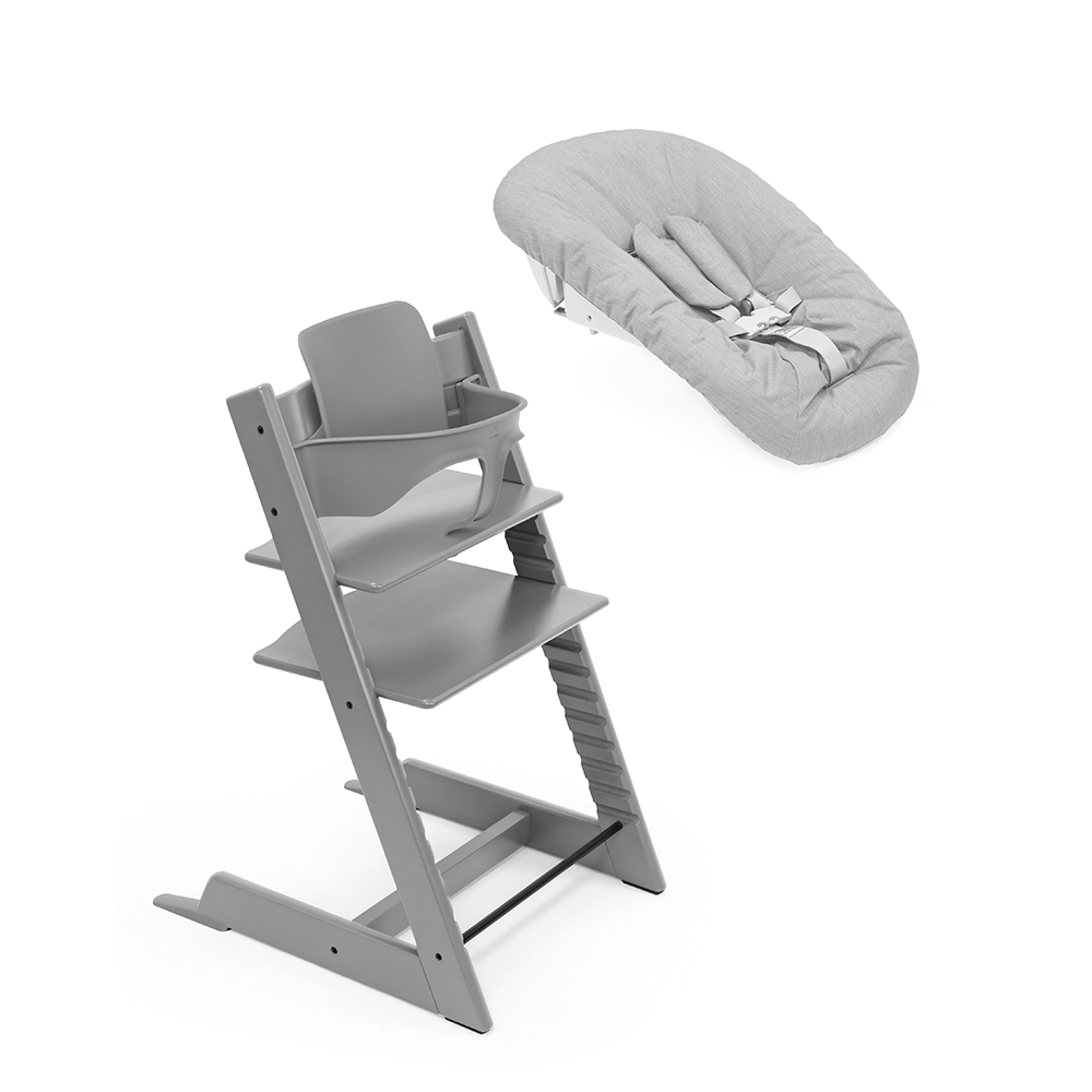 Stokke®  Tripp Trapp®  Newborn Bundle 3-in-1 Buche Storm Grey