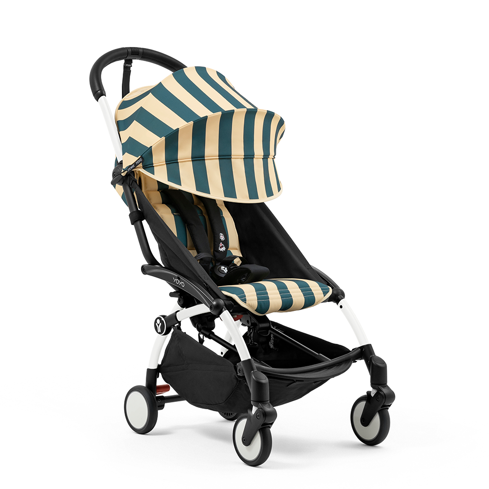 Stokke®  YOYO³ 6+ 'Riviera Collection' Summerkit mit Bezug, Sonnenschirm und Beach Bag Monaco