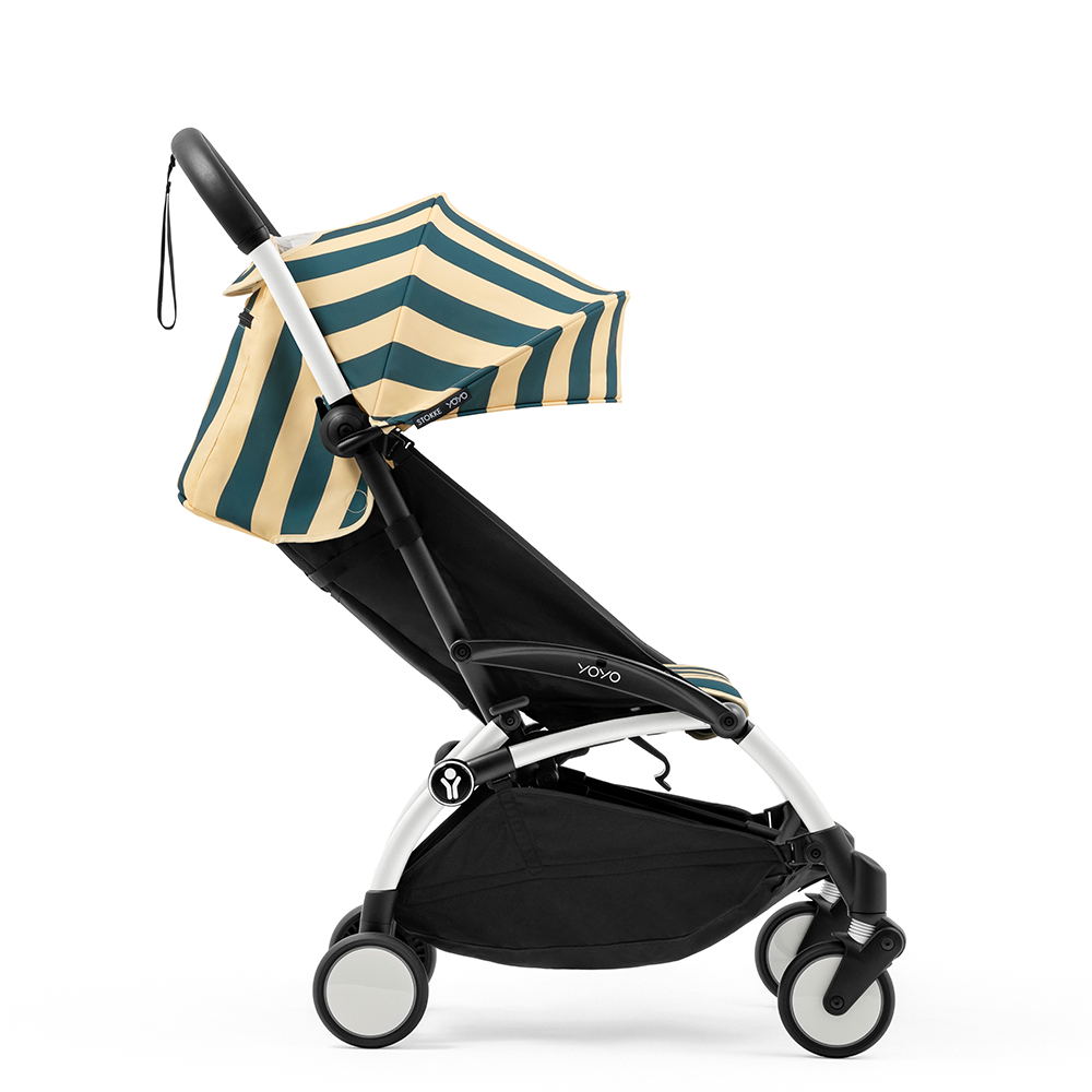 Stokke®  YOYO³ 6+ 'Riviera Collection' Summerkit mit Bezug, Sonnenschirm und Beach Bag Monaco