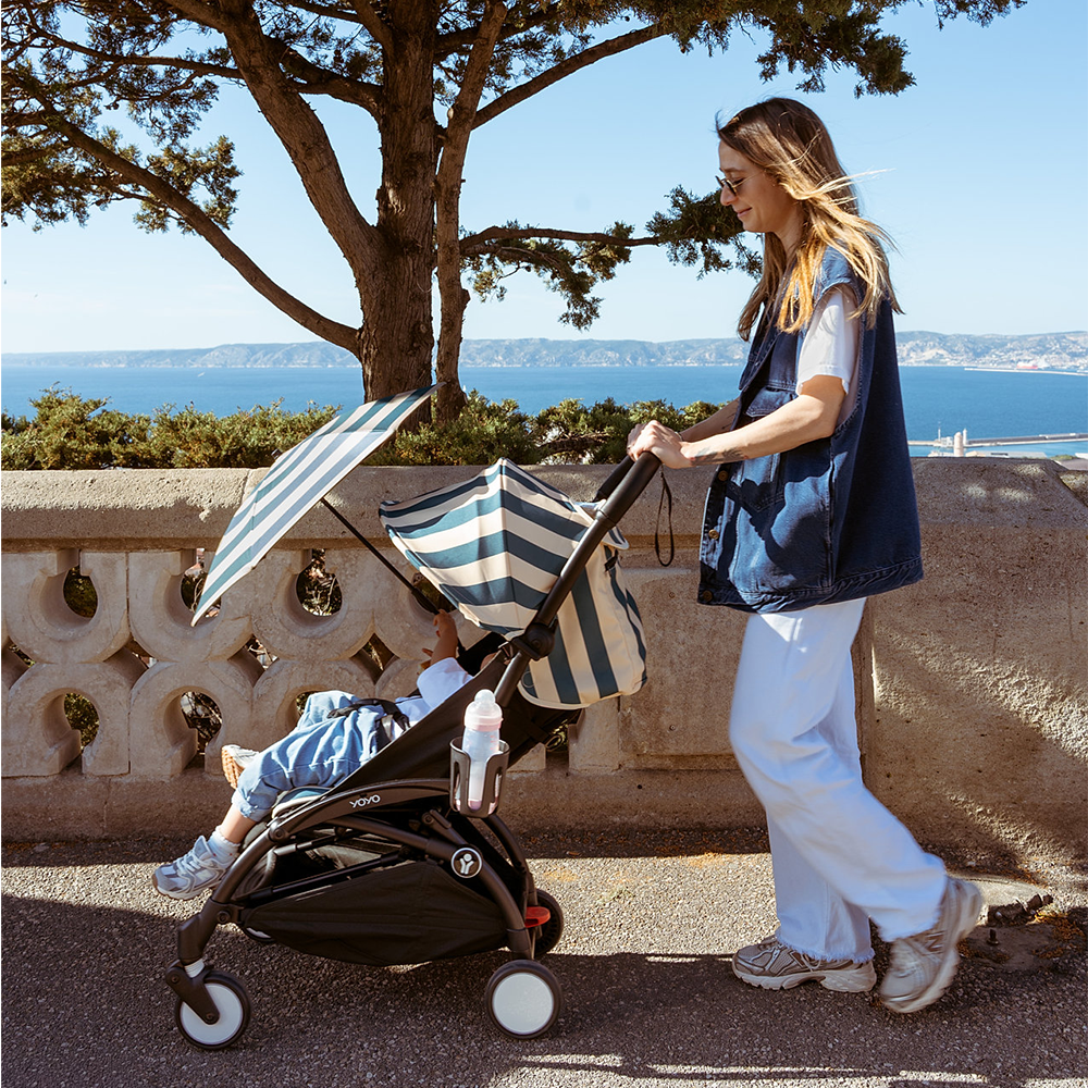Stokke®  YOYO³ 6+ 'Riviera Collection' Summerkit mit Bezug, Sonnenschirm und Beach Bag Monaco