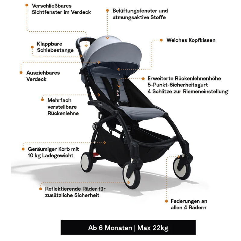 Stokke YOYO³ 6+ White/Air France Blue