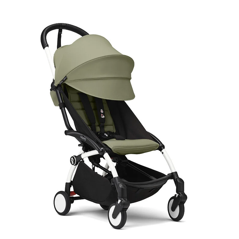 Stokke YOYO³ 6+ White/Olive - Online MY SNOWFLAKE