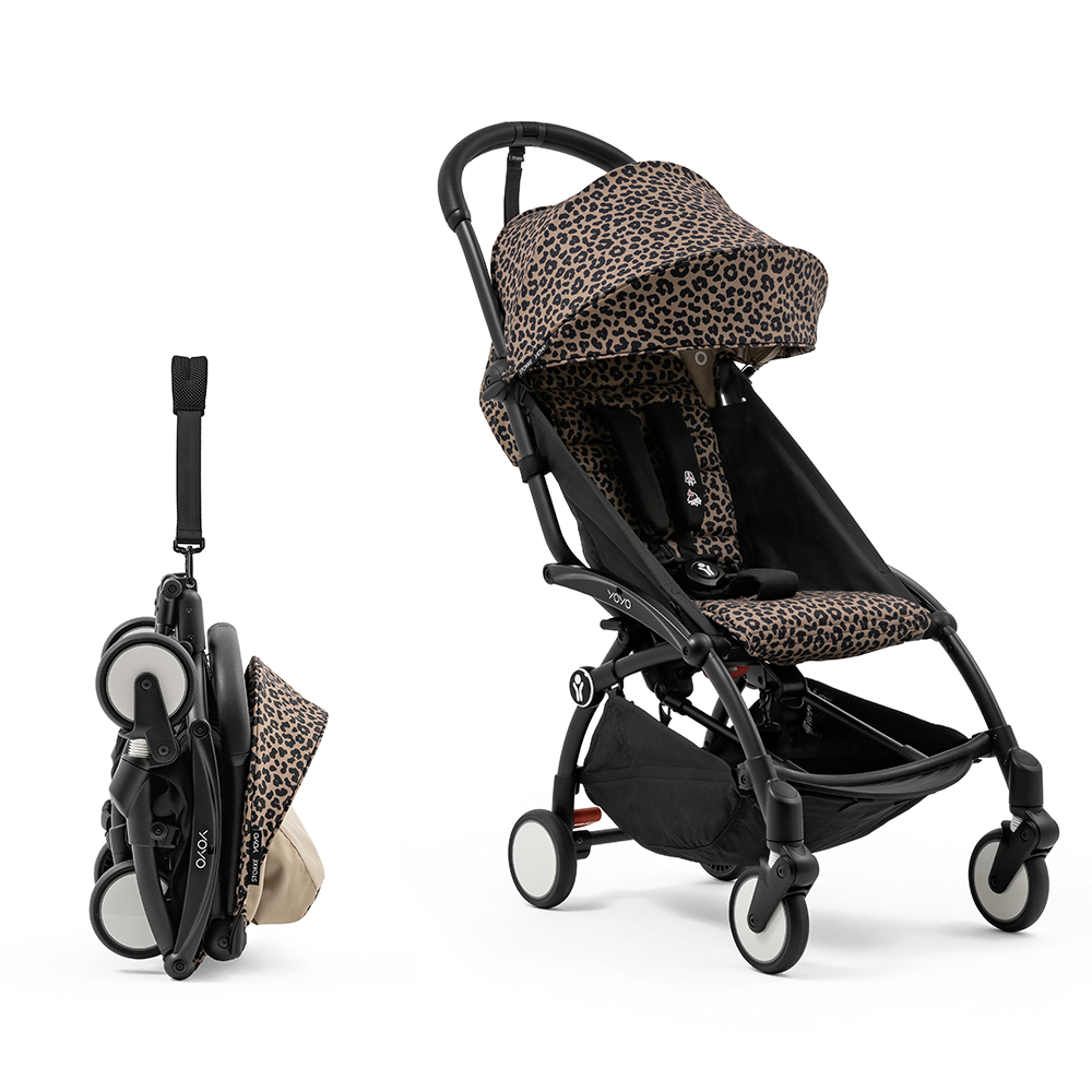 Stokke YOYO³ 6+ &#39;Wild Collection&#39; Black/Leopard