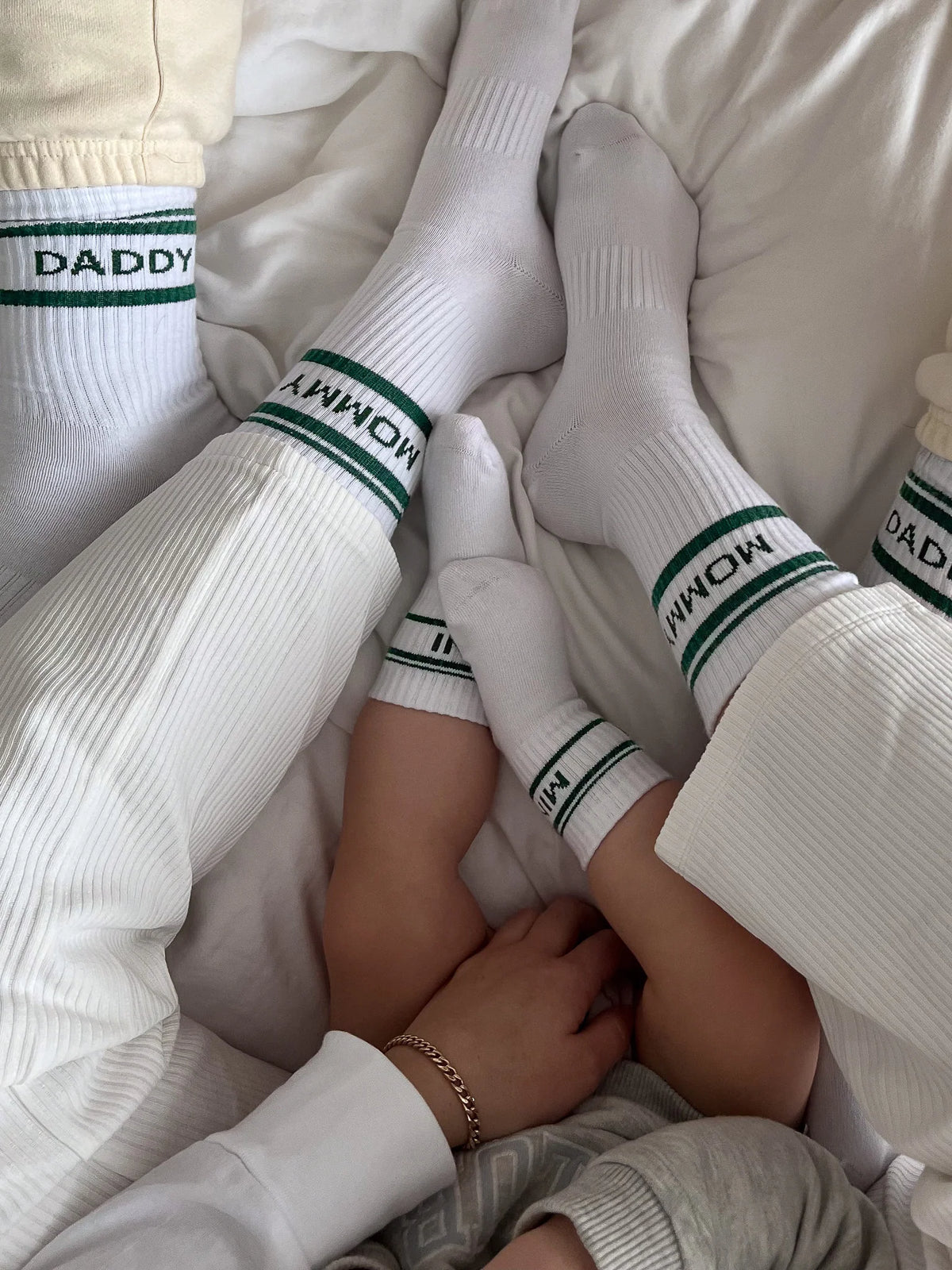 Famvibes Baby Socken Mini Weiss/Grün