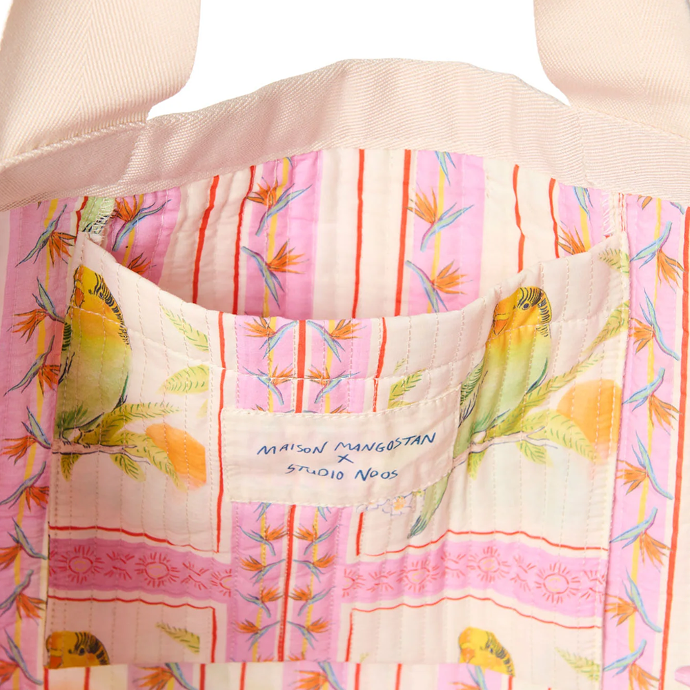 Studio Noos  Beach Bag 'Maison Mangostan x Studio Noos' Birds