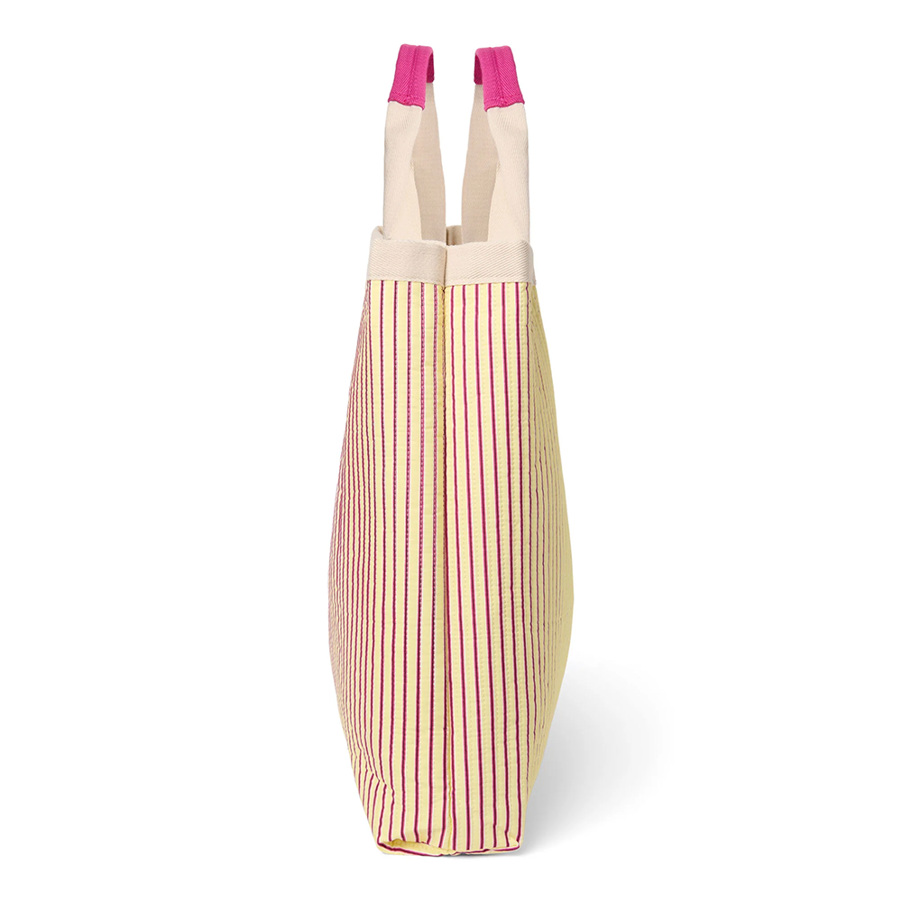 Studio Noos Sac de Plage « Poplin » Jaune Beurre Rayé