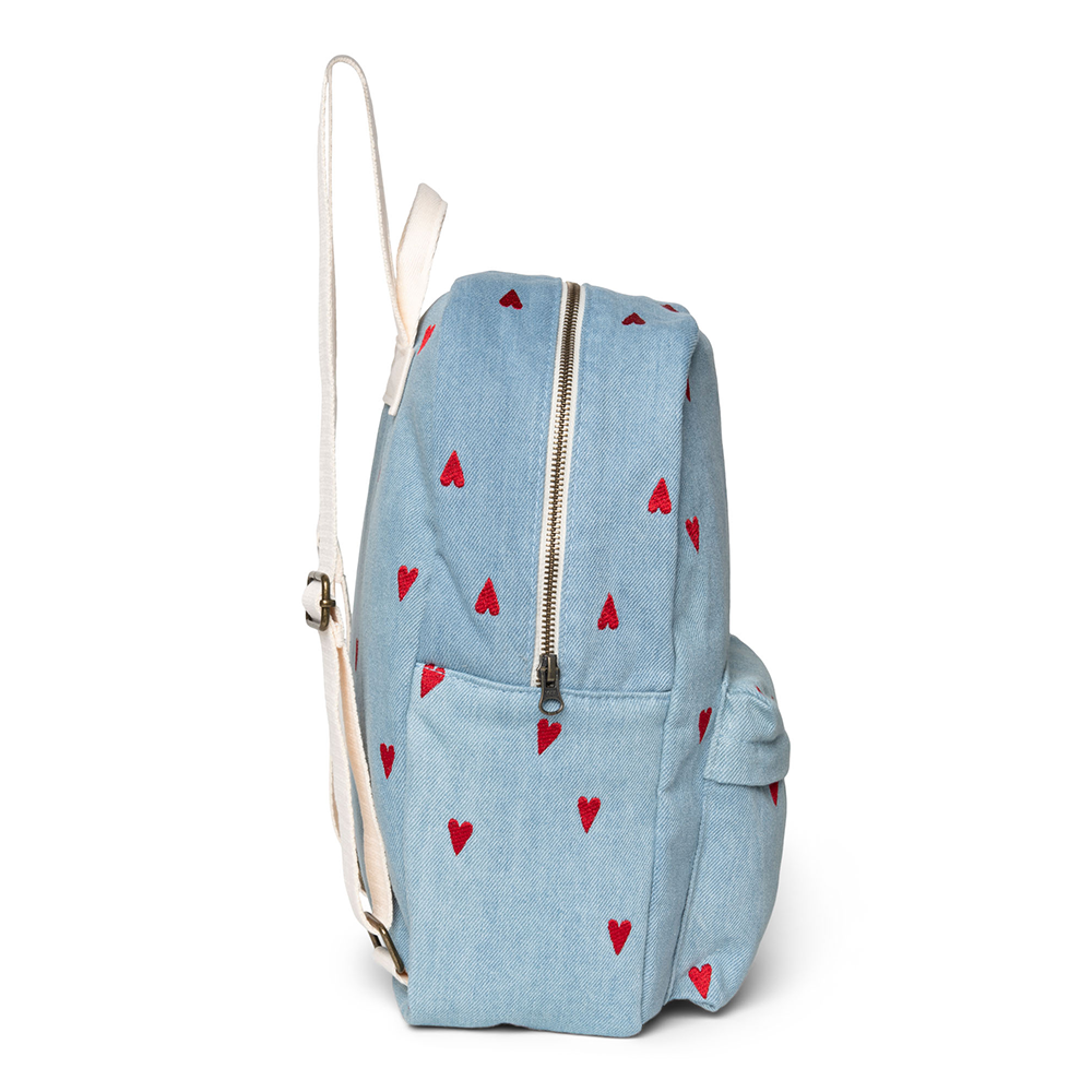Studio Noos Rucksack Midi 'Denim' Hearts
