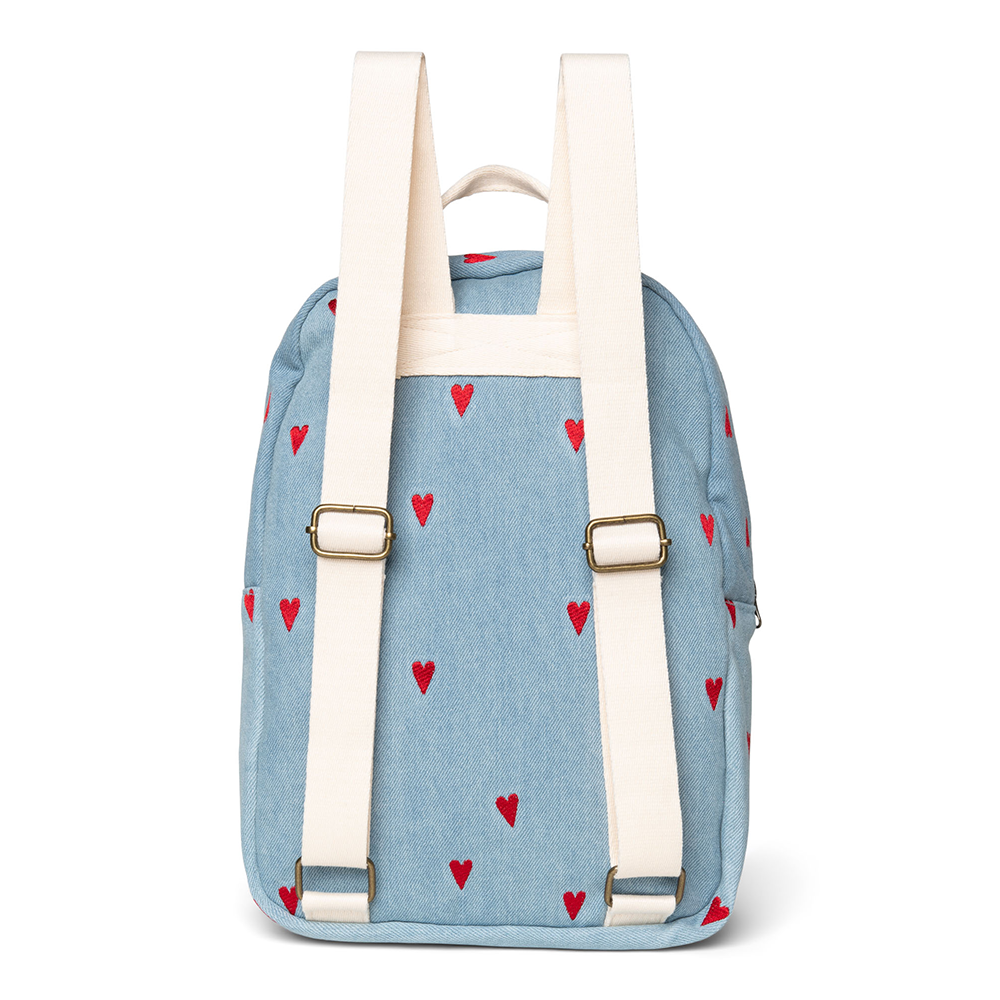 Studio Noos Rucksack Midi 'Denim' Hearts
