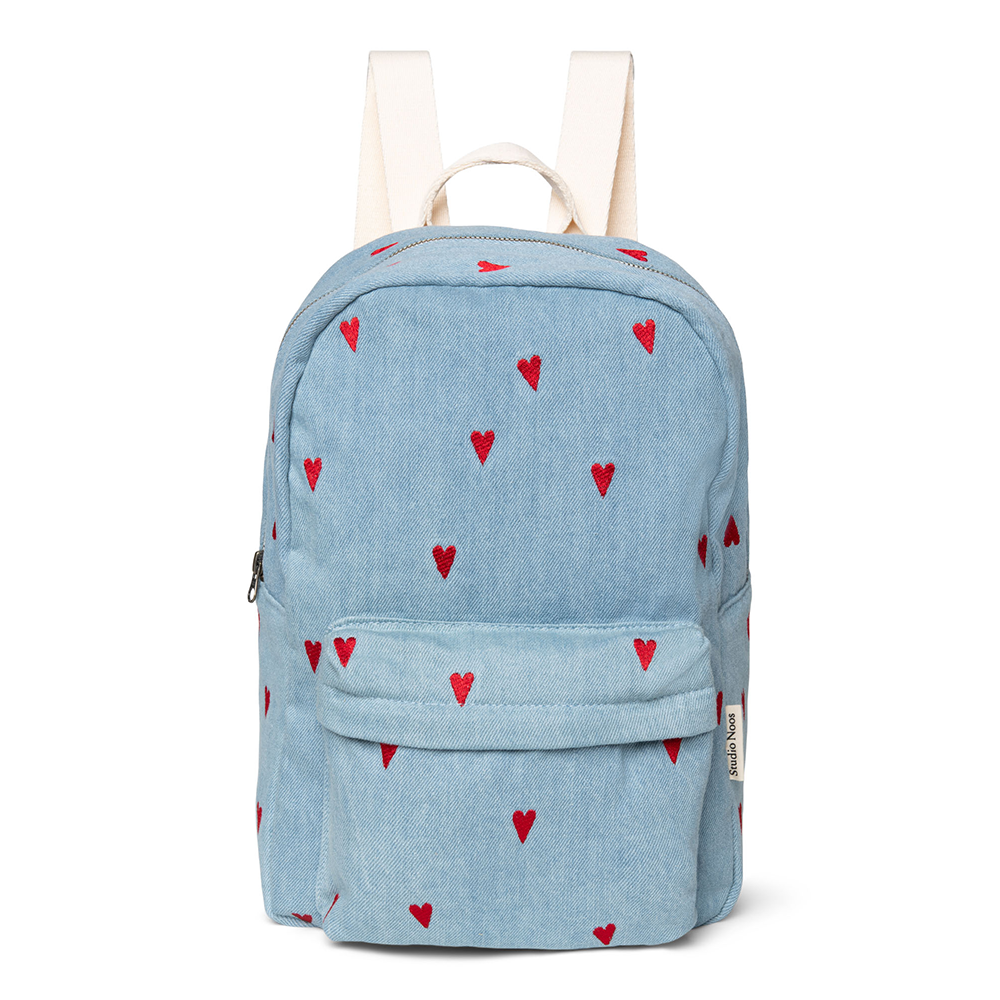Studio Noos Rucksack Midi 'Denim' Hearts