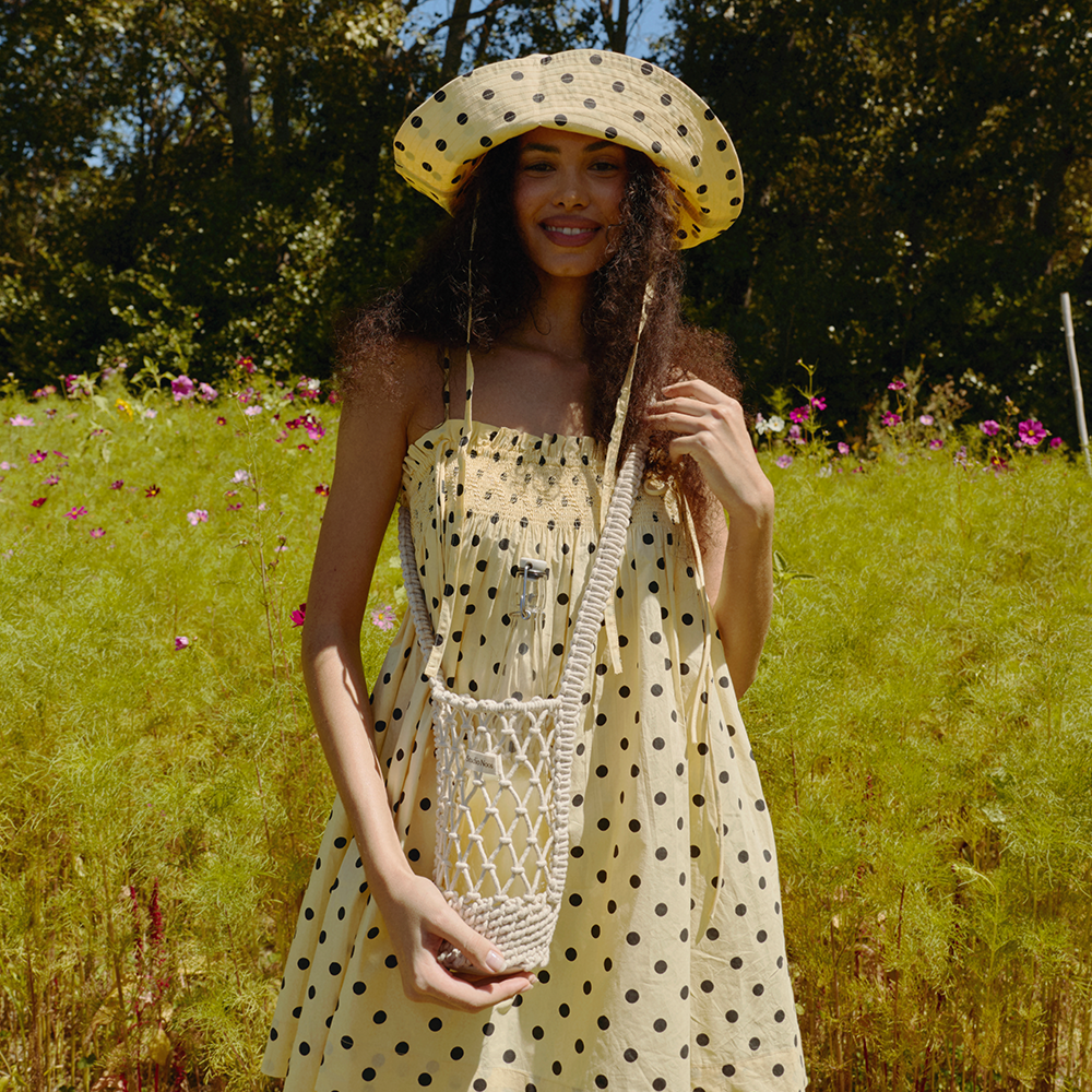 Studio Noos Macramé Bottle Bag 'Natural'