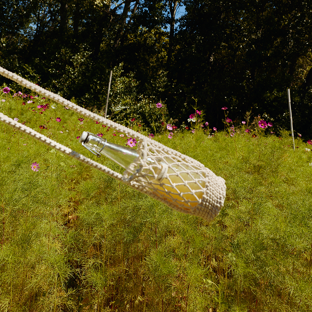 Studio Noos Macramé Bottle Bag 'Natural'