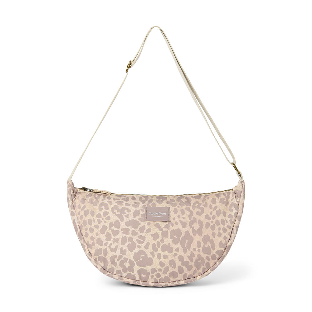 Studio Noos sac banane pour adultes « Puffy » beige léopard