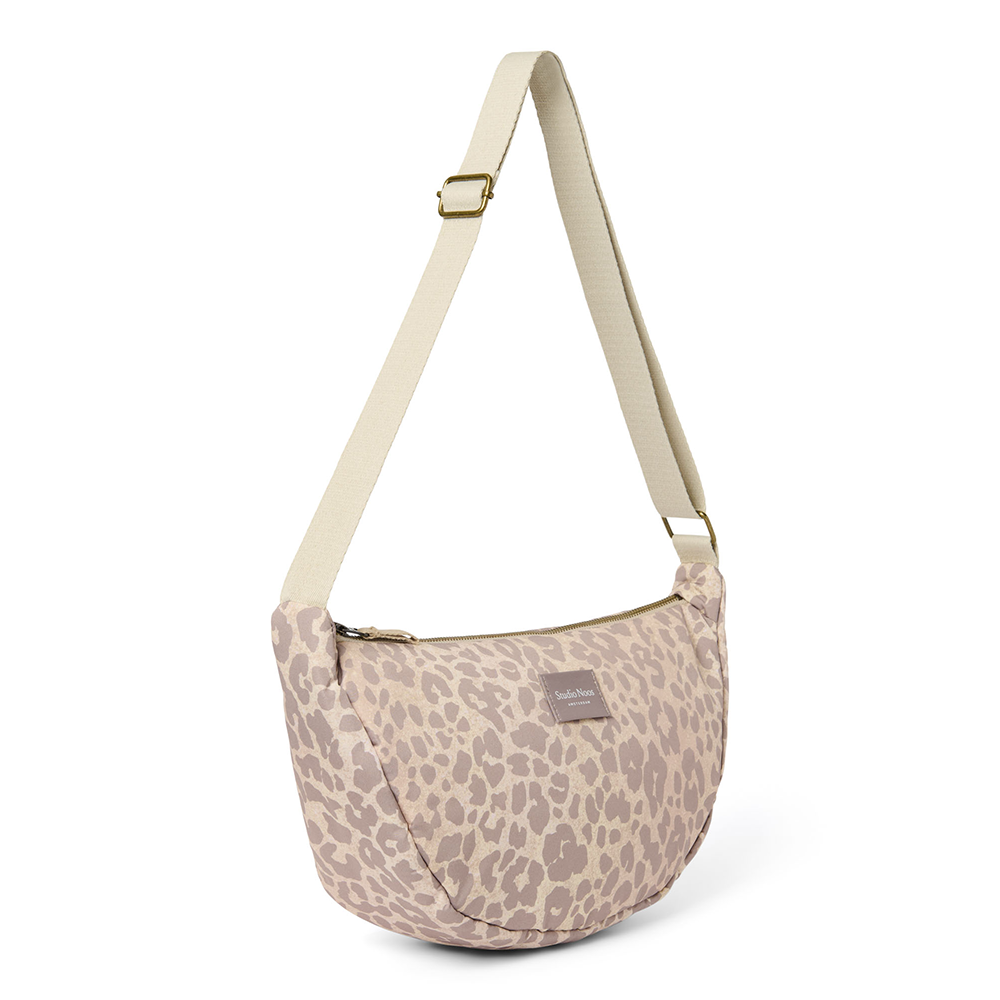 Studio Noos sac banane pour adultes « Puffy » beige léopard