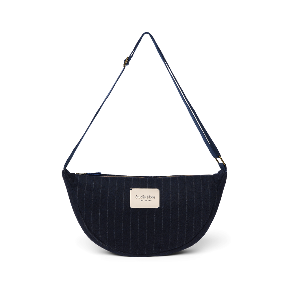 Studio Noos Gürteltasche für Erwachsene 'Flannel' Dark Blue Chalkstripe