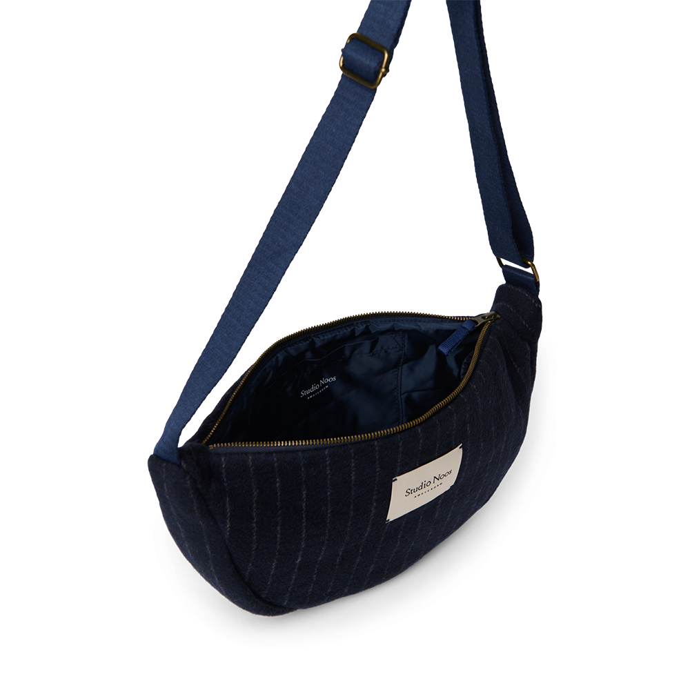 Studio Noos Gürteltasche für Erwachsene 'Flannel' Dark Blue Chalkstripe
