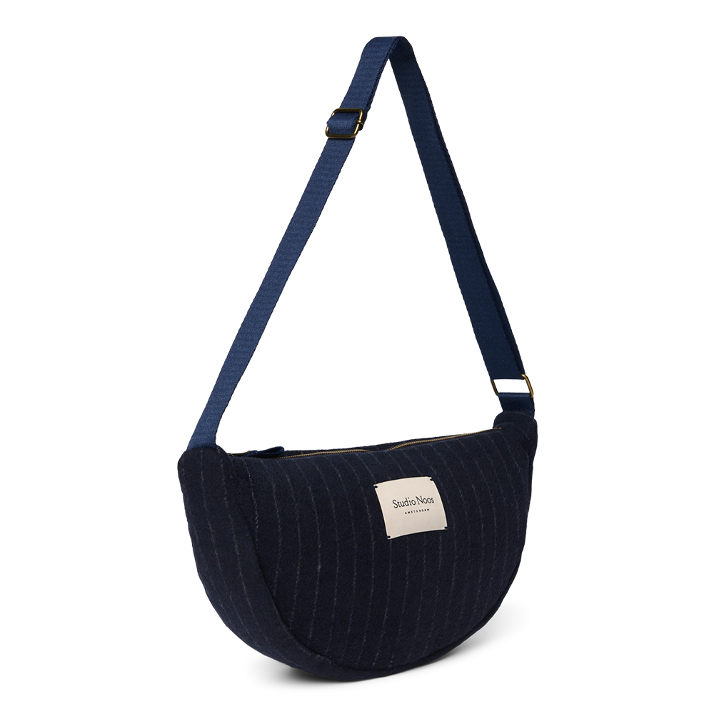 Studio Noos Gürteltasche für Erwachsene 'Flannel' Dark Blue Chalkstripe