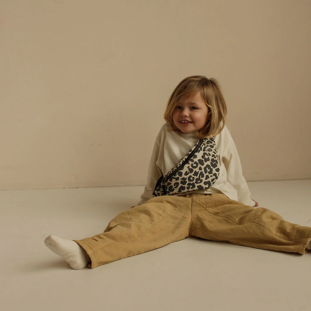 Studio Noos Gürteltasche Mini für Kinder &#39;Soft Cotton&#39; Leopard
