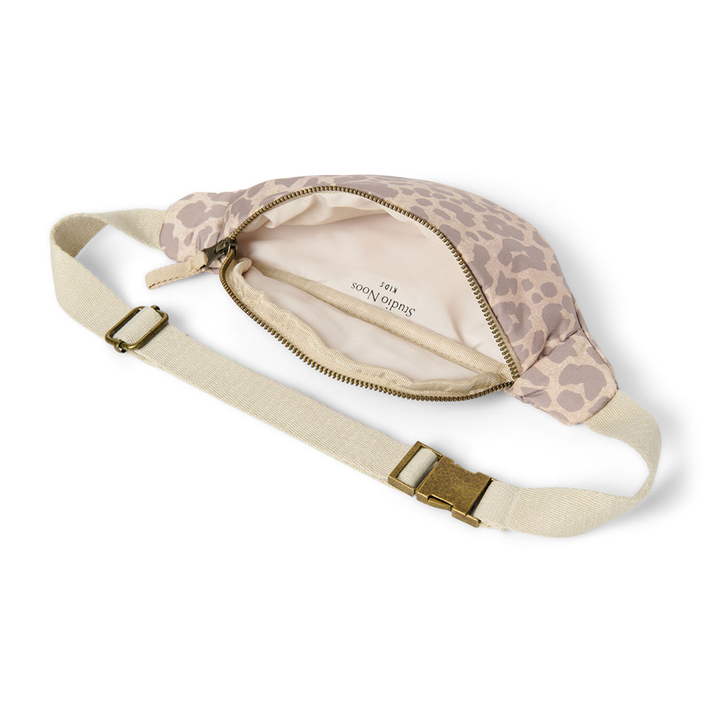 Sac banane Studio Noos Mini pour enfants « Puffy » léopard beige