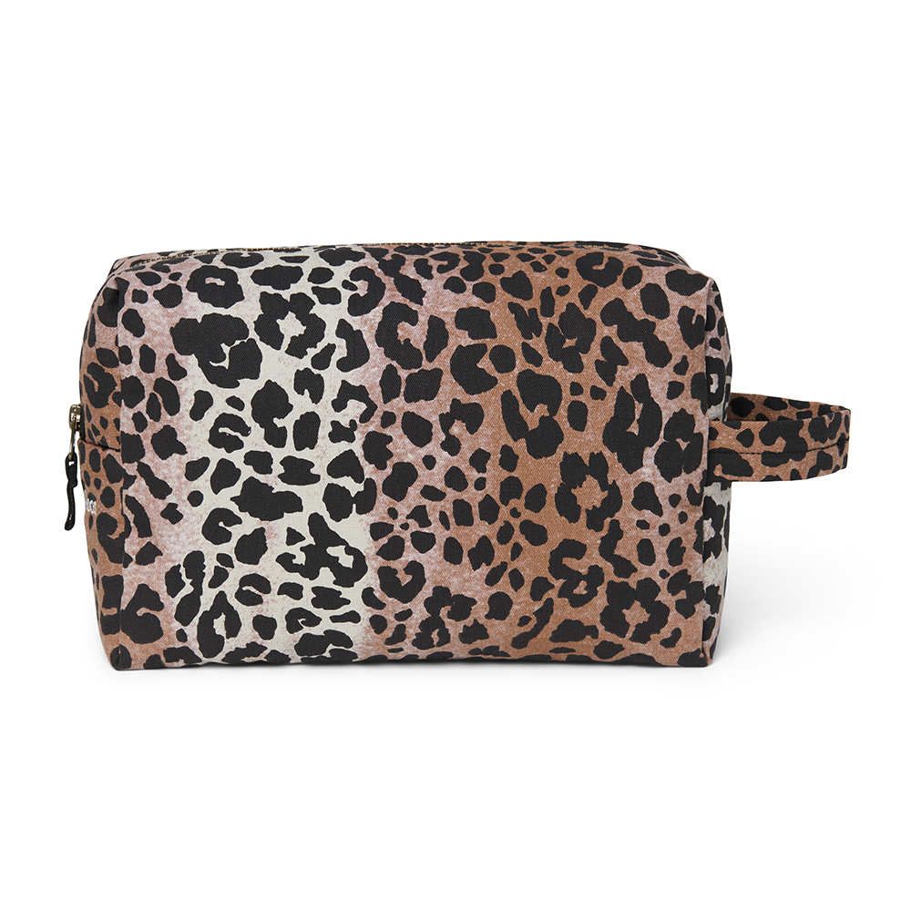 Studio Noos  Necessaire &#39;Soft Cotton&#39; Leopard Hazel