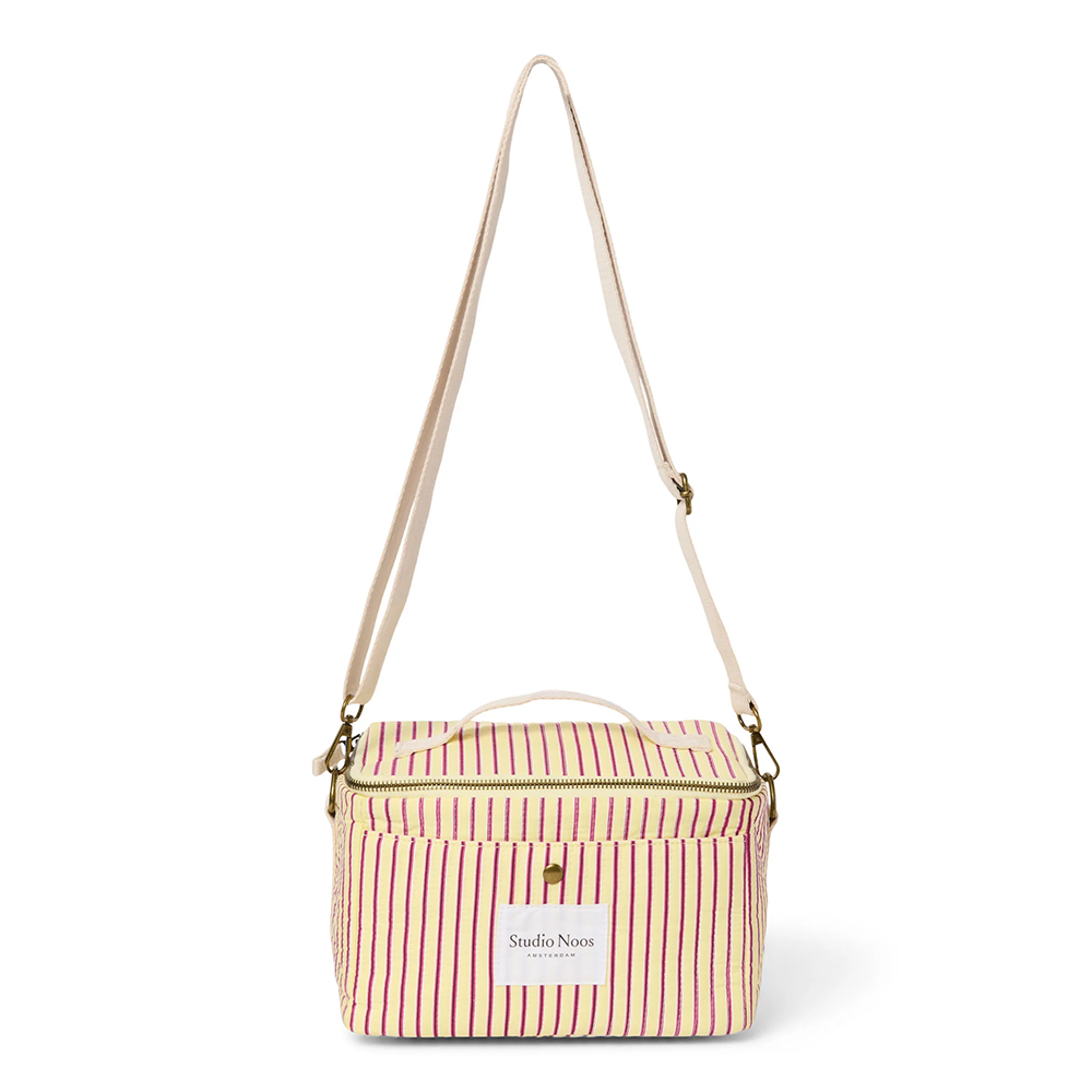 Studio Noos Kühltasche 'Poplin' Butter Yellow Striped