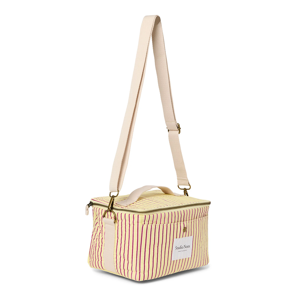Studio Noos Kühltasche 'Poplin' Butter Yellow Striped