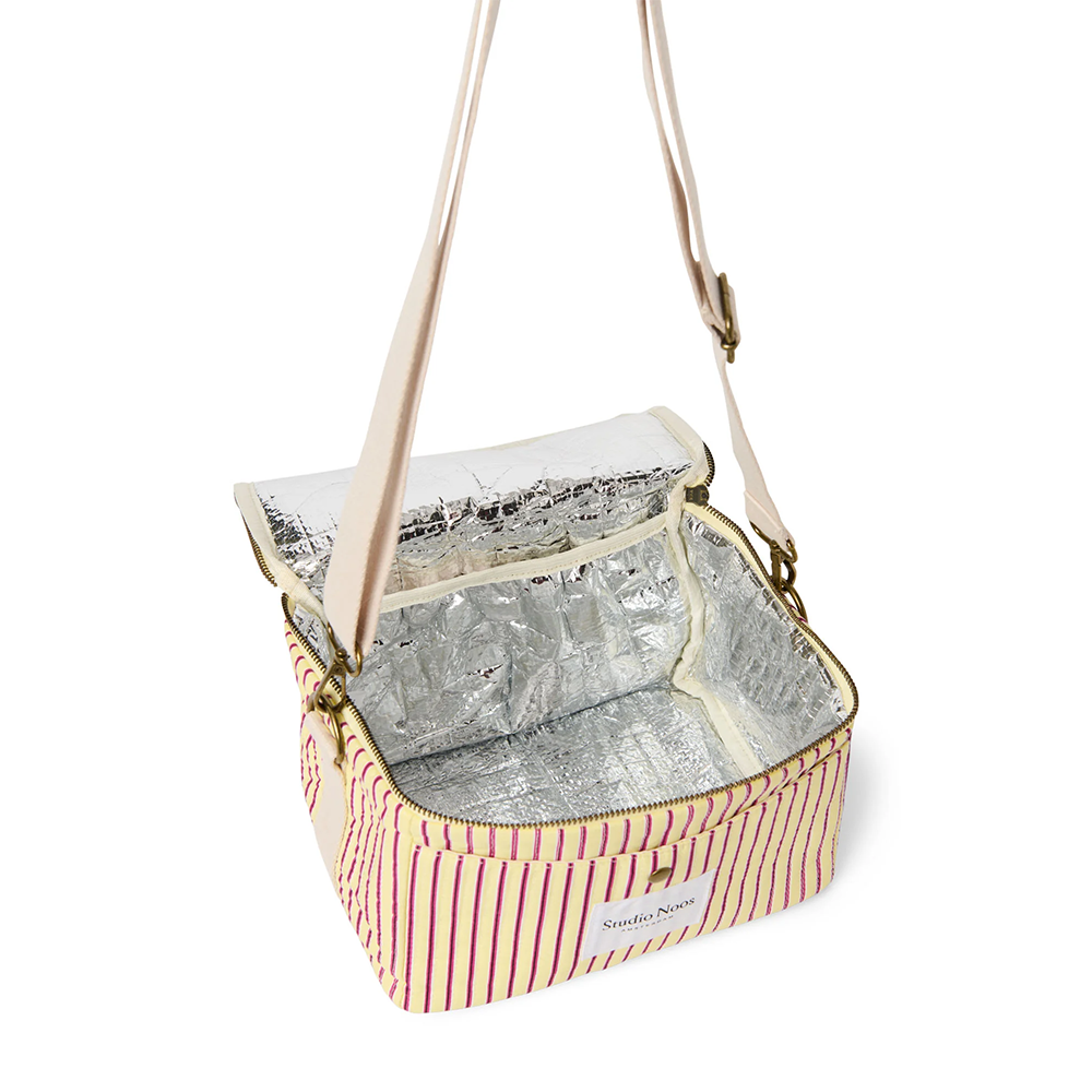 Studio Noos Kühltasche 'Poplin' Butter Yellow Striped