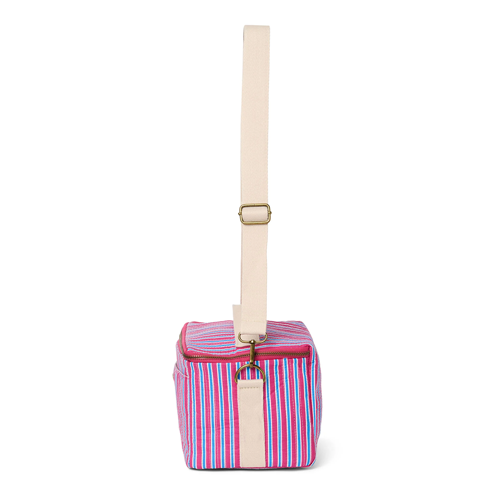 Studio Noos Kühltasche 'Poplin' Raspberry Striped