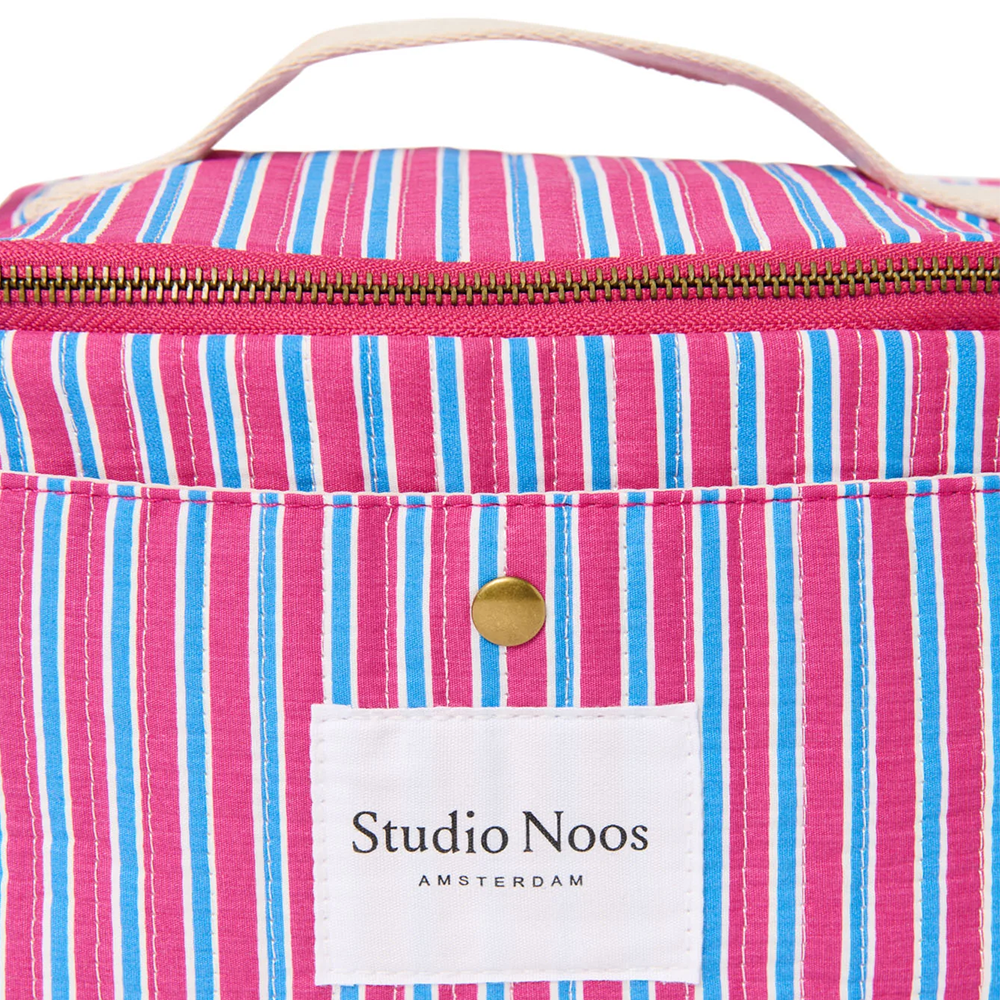 Studio Noos Kühltasche 'Poplin' Raspberry Striped