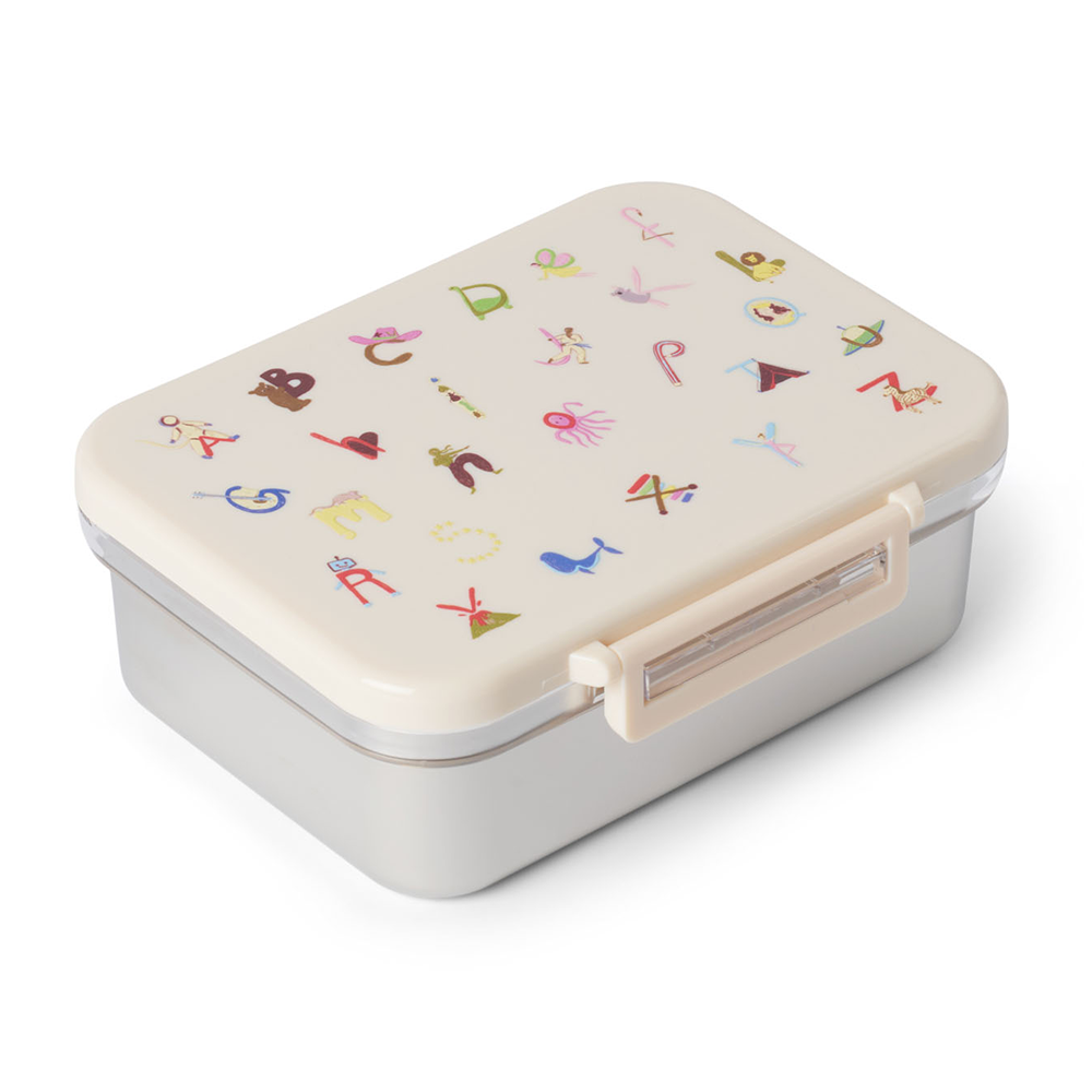 Studio Noos Edelstahl Lunchbox Alphabet
