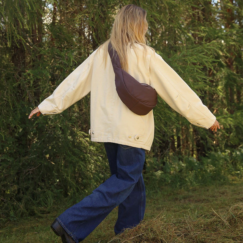 Studio Noos Mini Crossbody Bag &#39;Puffy&#39; Brown