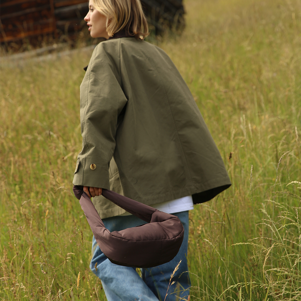 Studio Noos Mini Crossbody Bag &#39;Puffy&#39; Brown