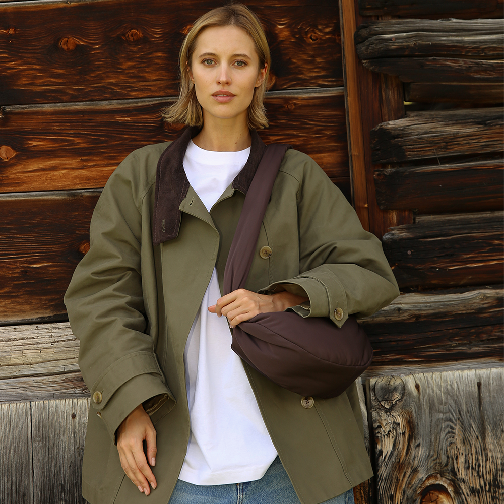 Studio Noos Mini Crossbody Bag &#39;Puffy&#39; Brown