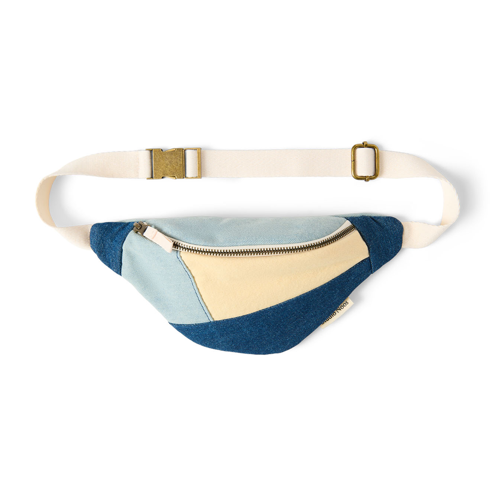 Studio Noos Gürteltasche Mini für Kinder 'Patchwork' Denim - Online MY SNOWFLAKE