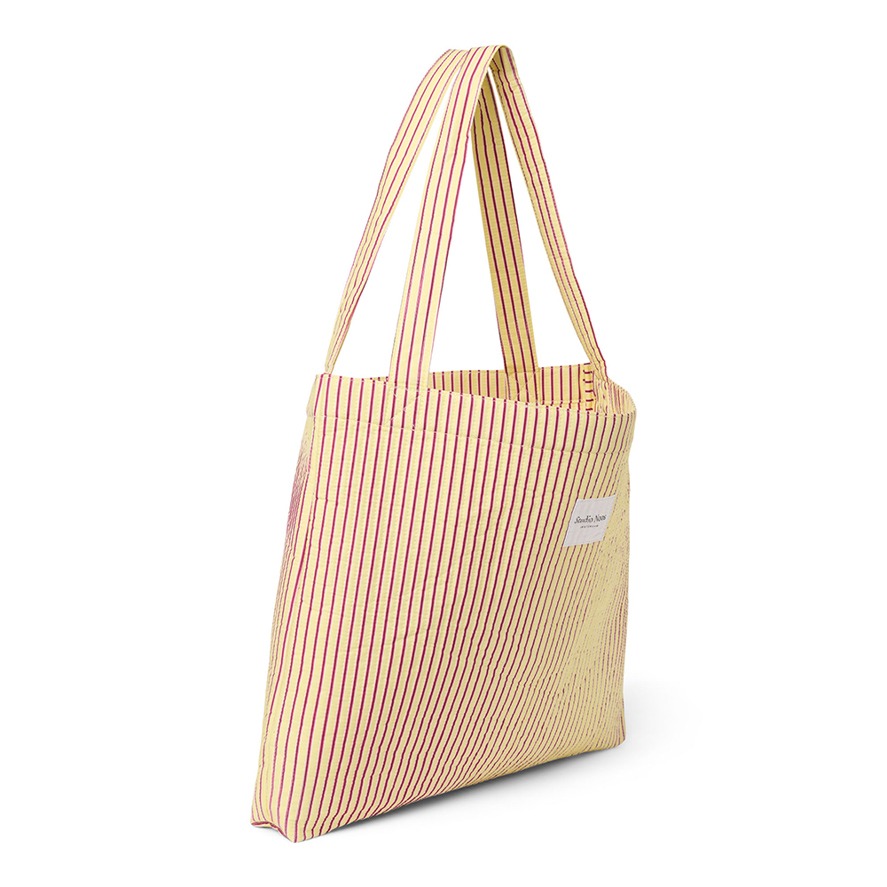 Studio Noos  Tragetasche 'Poplin Mom Bag' Butter Yellow Striped