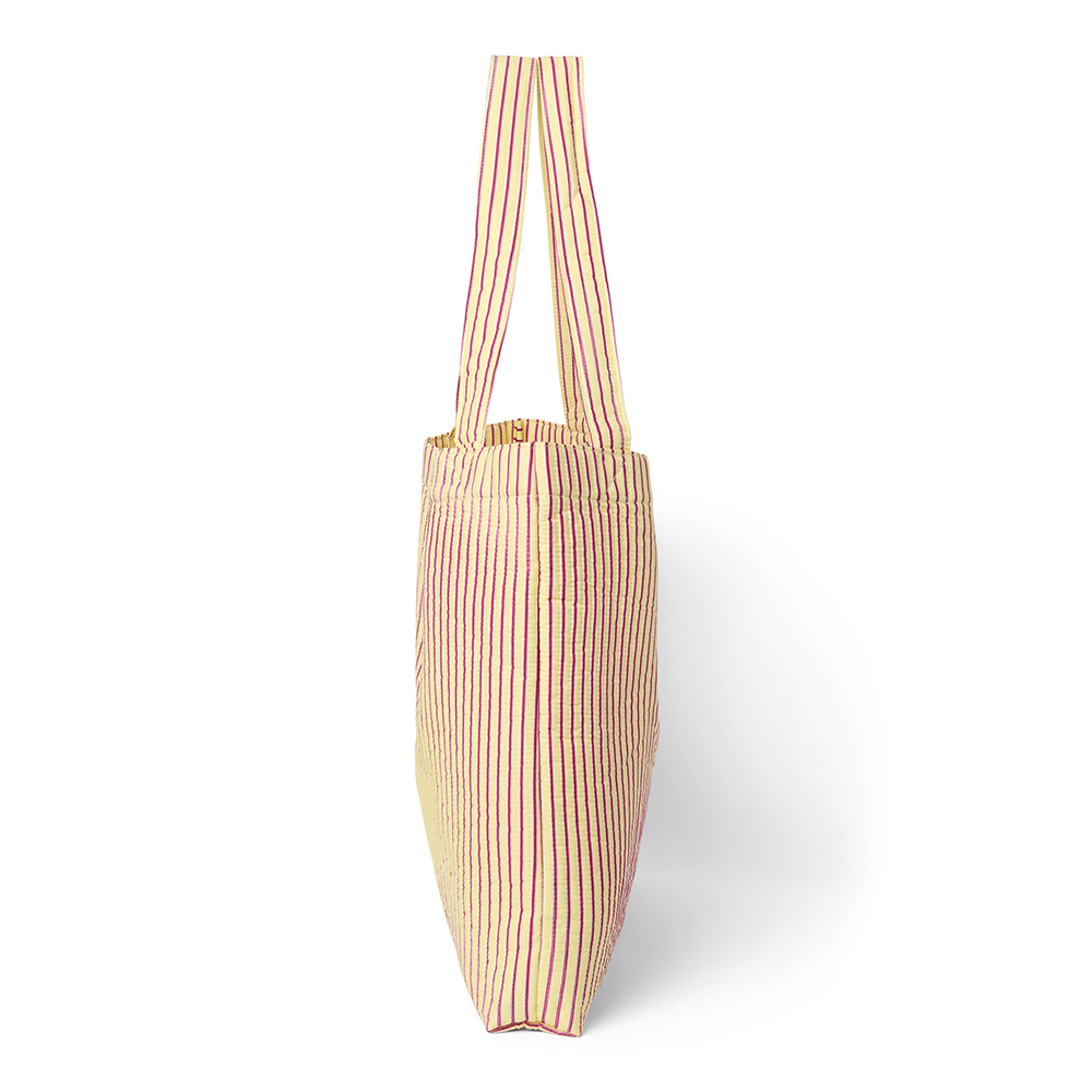 Studio Noos  Tragetasche 'Poplin Mom Bag' Butter Yellow Striped