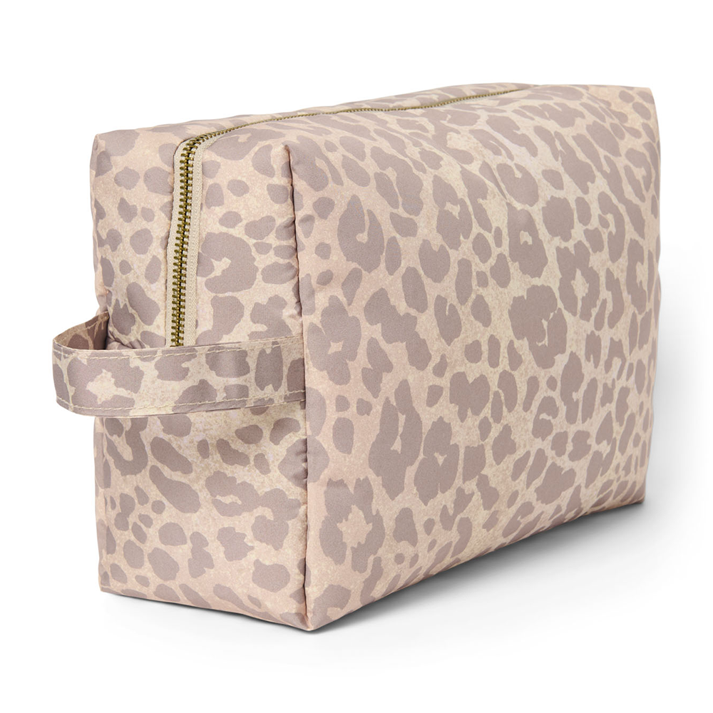 Studio Noos Toiletry Bag 'Puffy' Beige Leopard