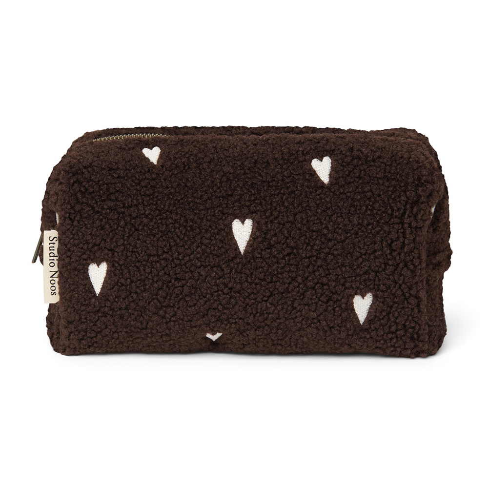Studio Noos  Necessaire 'Teddy' Chocolate Hearts