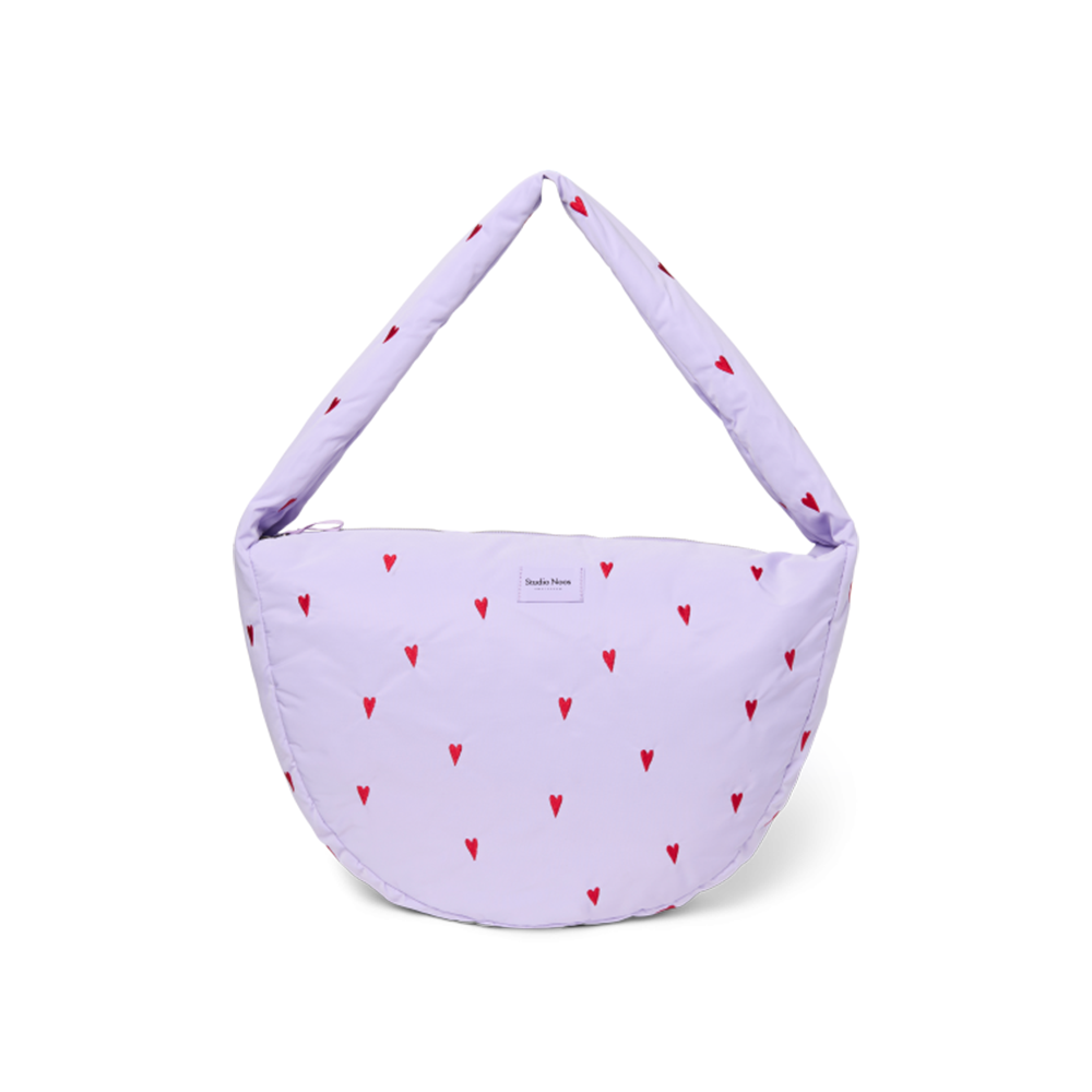 Studio Noos Crossbody Bag für Erwachsene 'Puffy' Purple Hearts - Online MY SNOWFLAKE
