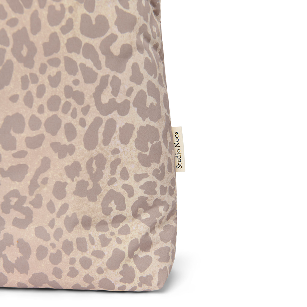 Studio Noos 'Puffy Mom Bag' Tote Bag Beige Leopard