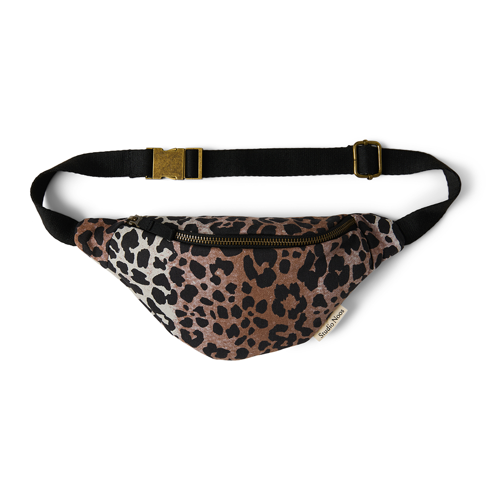 Studio Noos Gürteltasche Mini für Kinder 'Soft Cotton' Leopard Hazel
