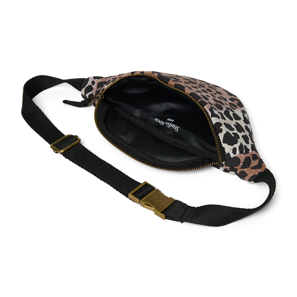 Studio Noos Gürteltasche Mini für Kinder 'Soft Cotton' Leopard Hazel