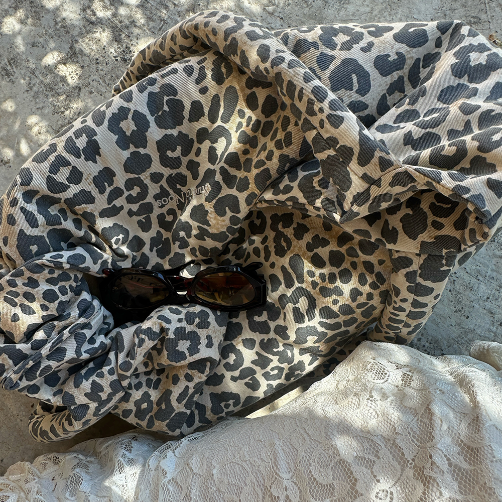 Studio Noos  Tragetasche  'Mom Bag' Soft Cotton Leopard - Online MY SNOWFLAKE